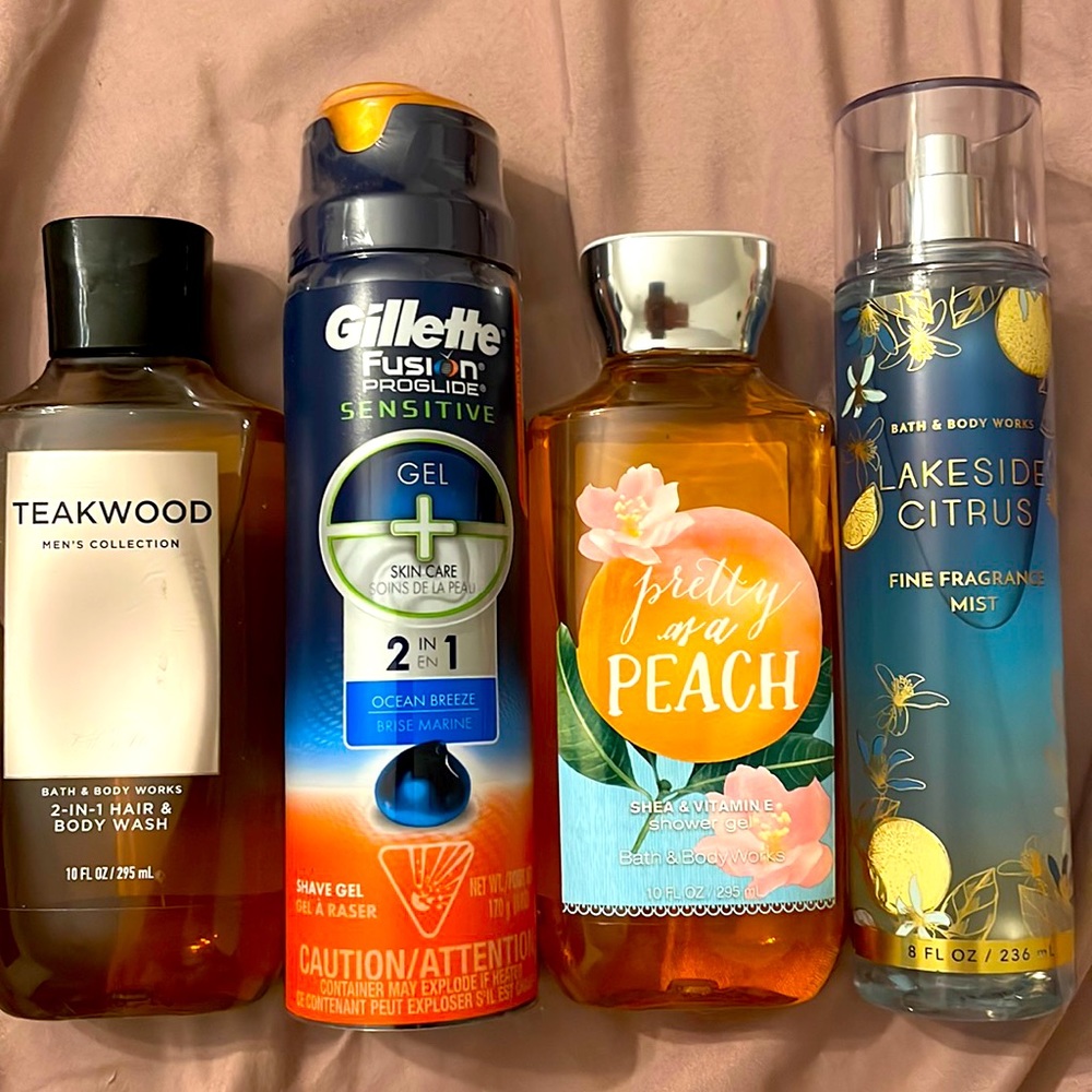 Bath & Body Works & Gillette Body care